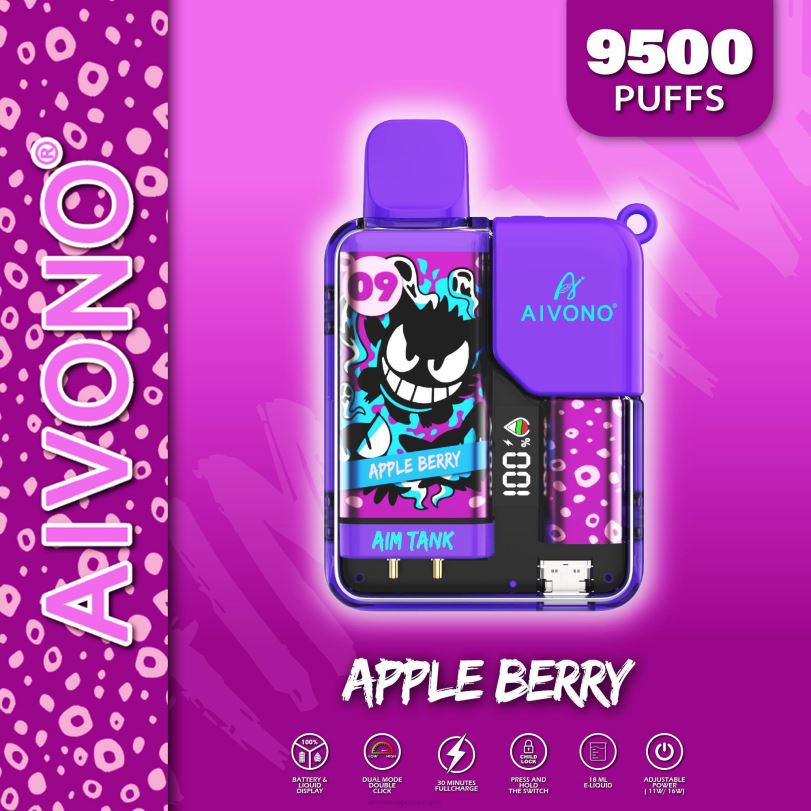 Aivono AIM TANK 9500 Apple Berry - T86D643 Aivono Vape Price