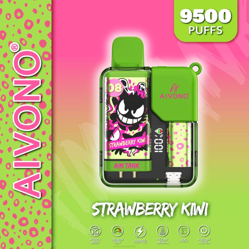 Aivono AIM TANK 9500 Strawberry Kiwi - T86D647 Aivono Vape Price
